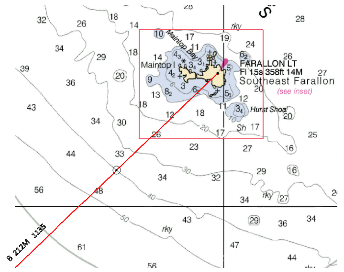 Image showing depth contours